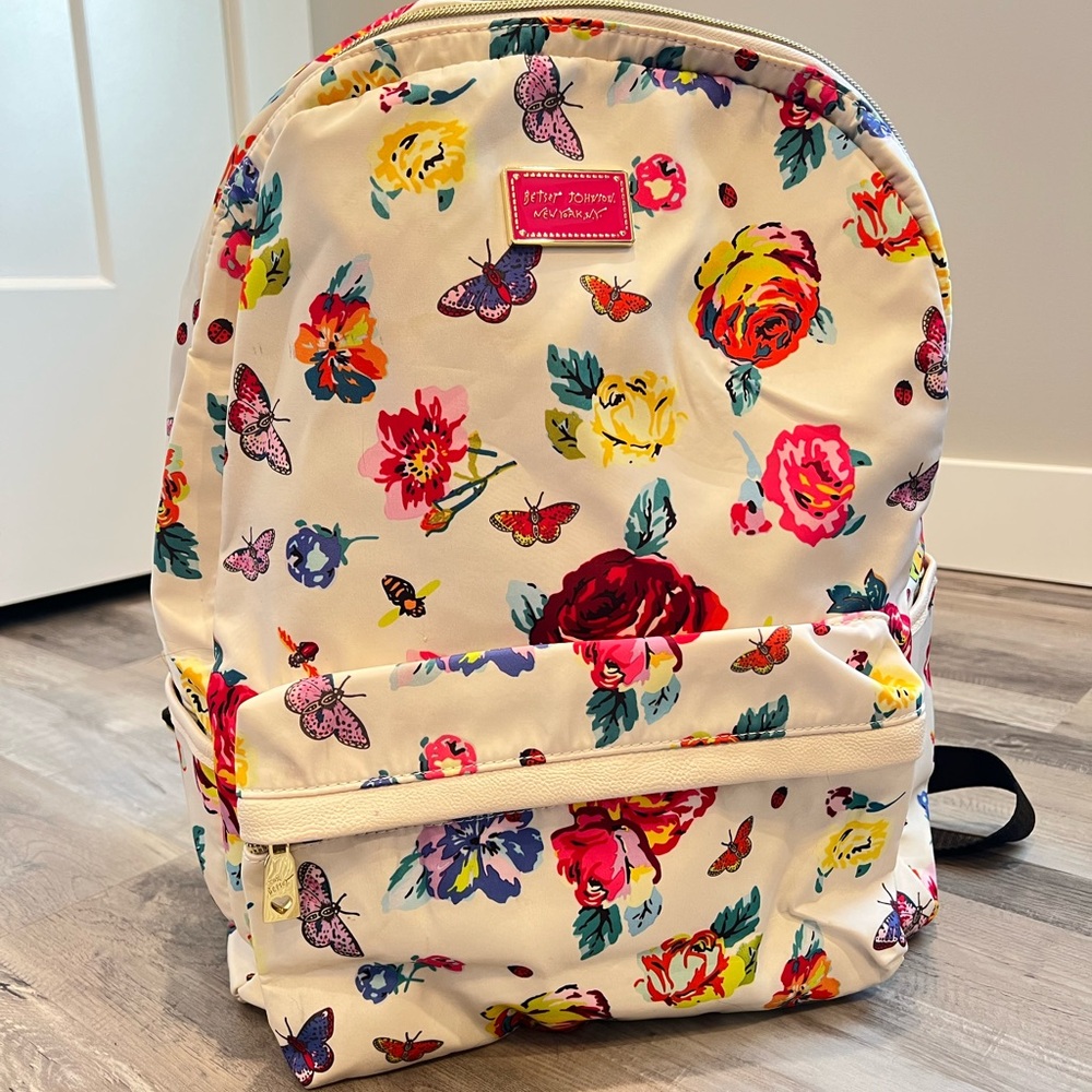 Betsey Johnson Multicolor Floral Backpack
